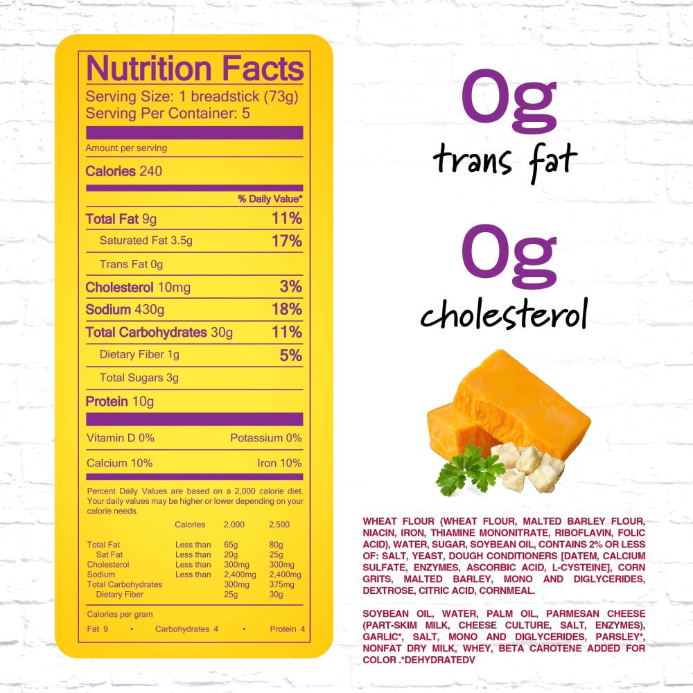 slide 3 of 3, New York Bakery Stuffed 3-Cheese Cheese Sticks 5Ct, 10.75 oz