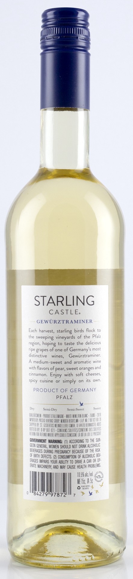 slide 3 of 3, Starling Castle Gewurztraminer Wine, 750 ml