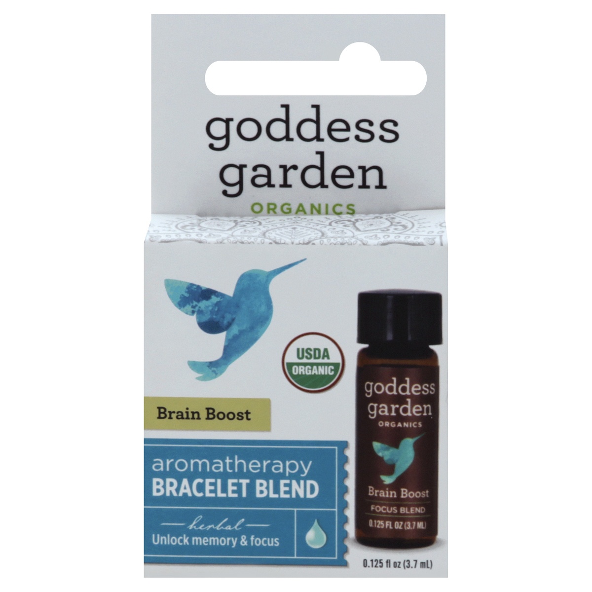 slide 1 of 1, Goddess Garden Organics Brain Boost Aromatherapy Bracelet Blend, 0.125 oz