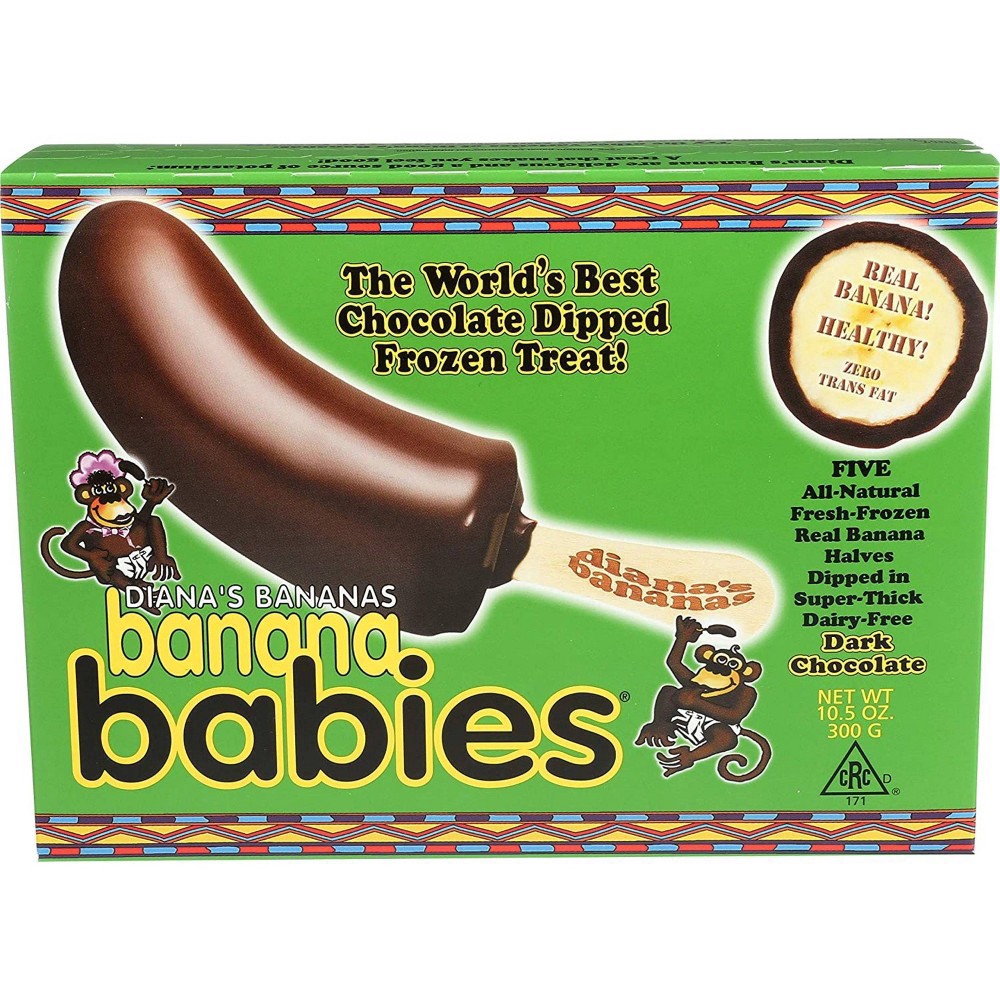slide 2 of 3, Diana's Bananas Diana's Dark Chocolate Banana Babies, 5 ct