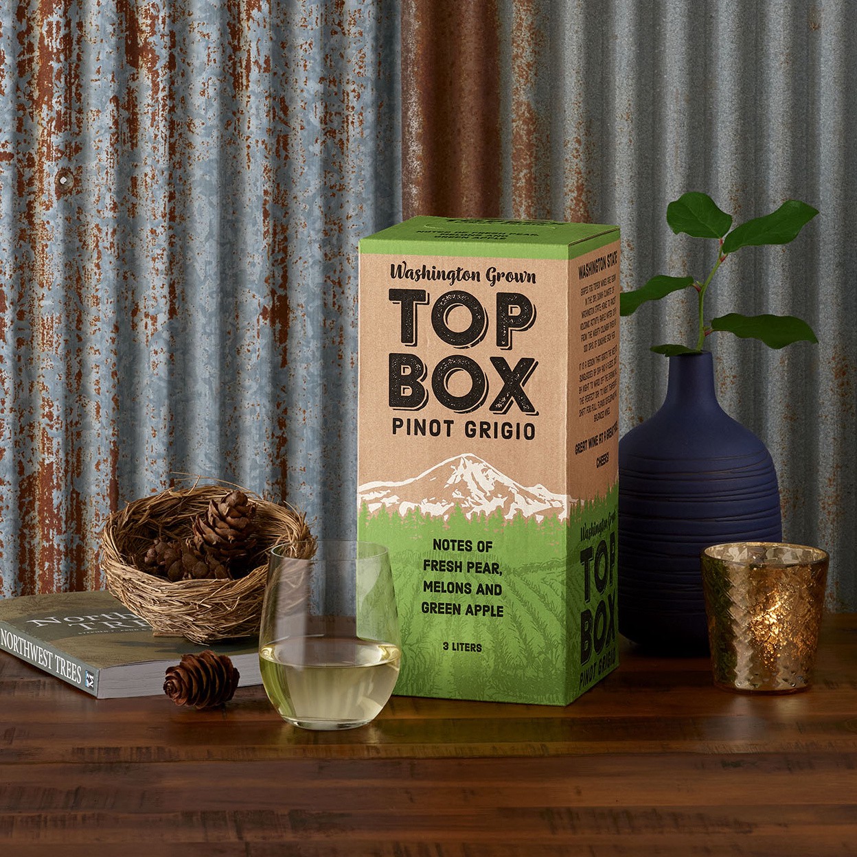 slide 4 of 5, Top Box Pinot Grigio, 3 liter
