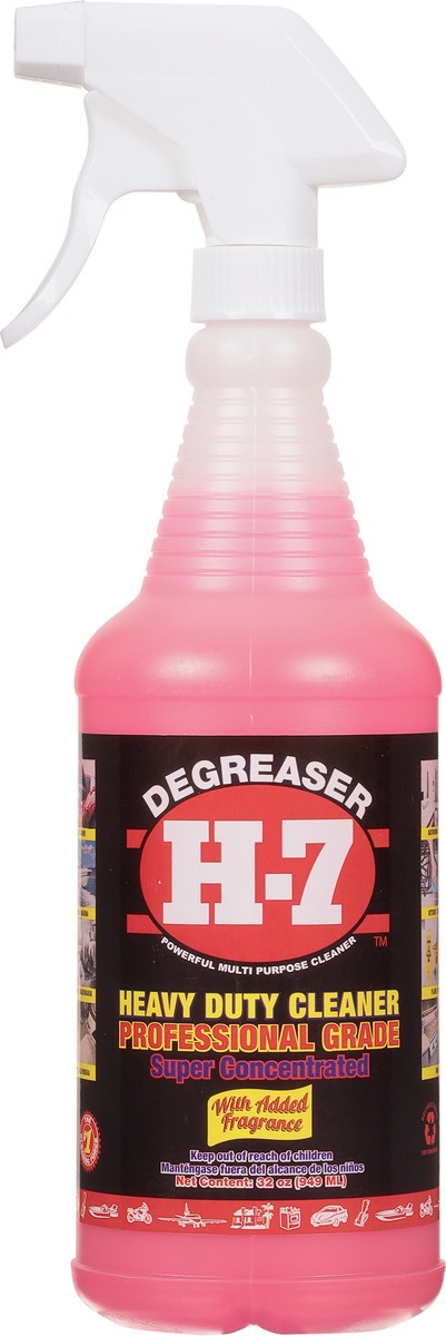slide 9 of 10, H-7 Professional Grade Heavy Duty Cleaner & Degreaser 32 oz, 32 oz
