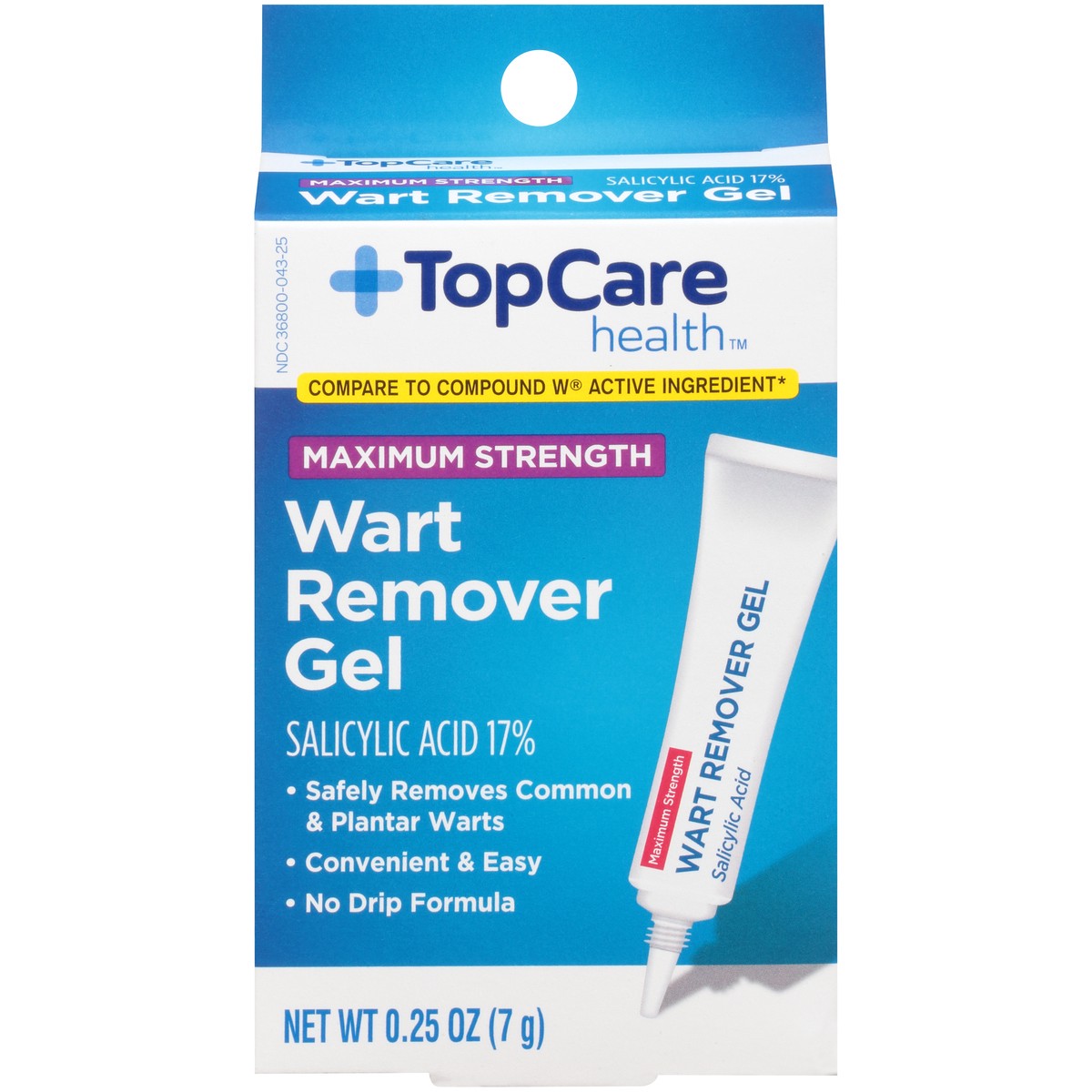 slide 1 of 9, TopCare Wart Remover Gel, 0.25 oz
