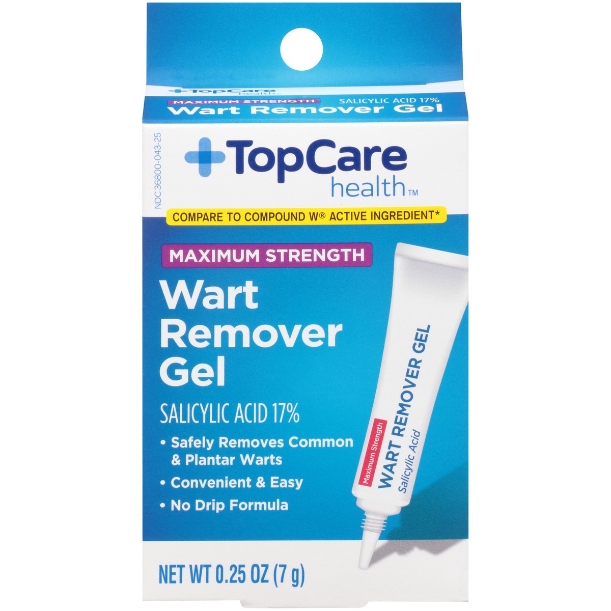 slide 1 of 9, TopCare Wart Remover Gel, 1 ct