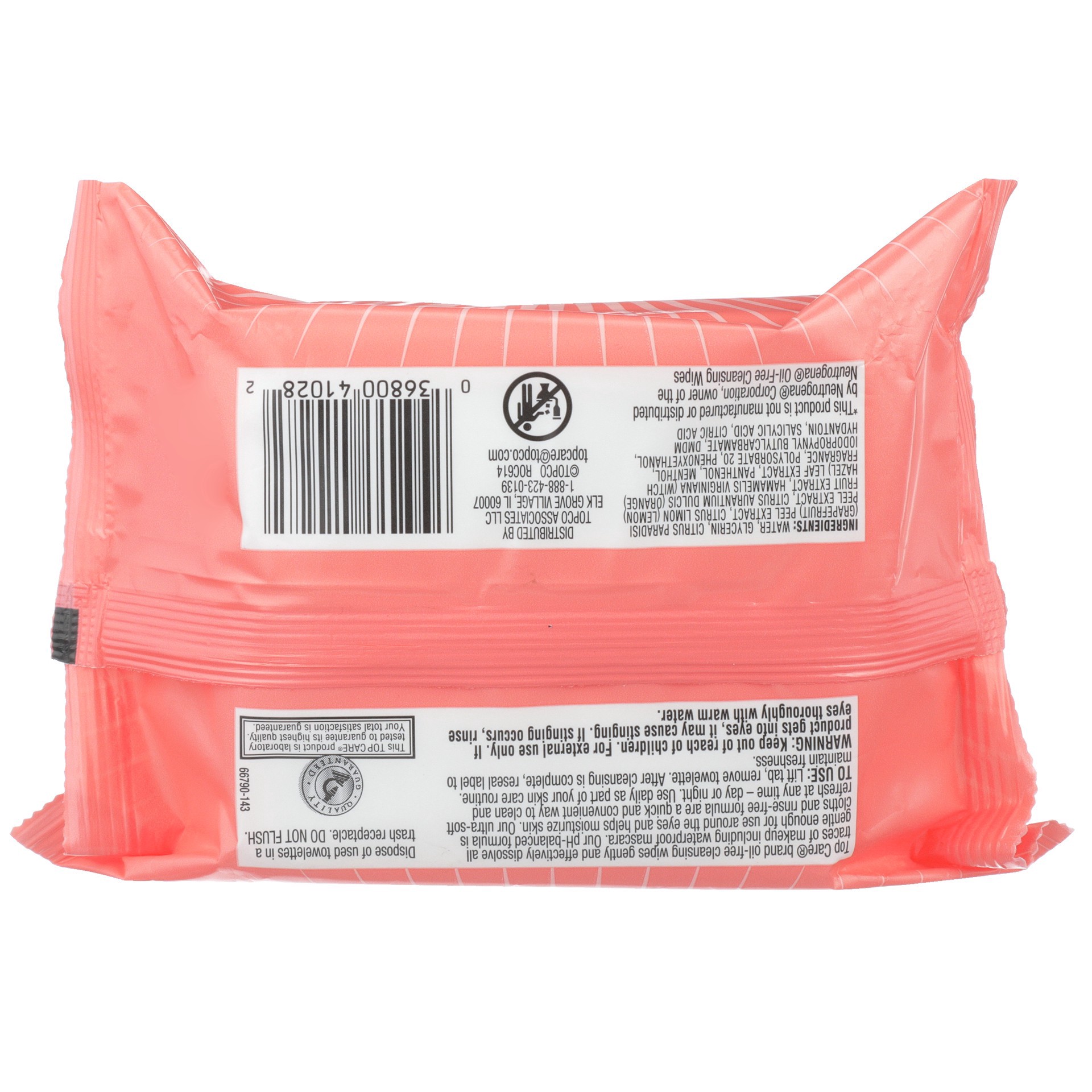 slide 4 of 6, TopCare Tc Cleansing Wipes Pnk Gr, 1 ct