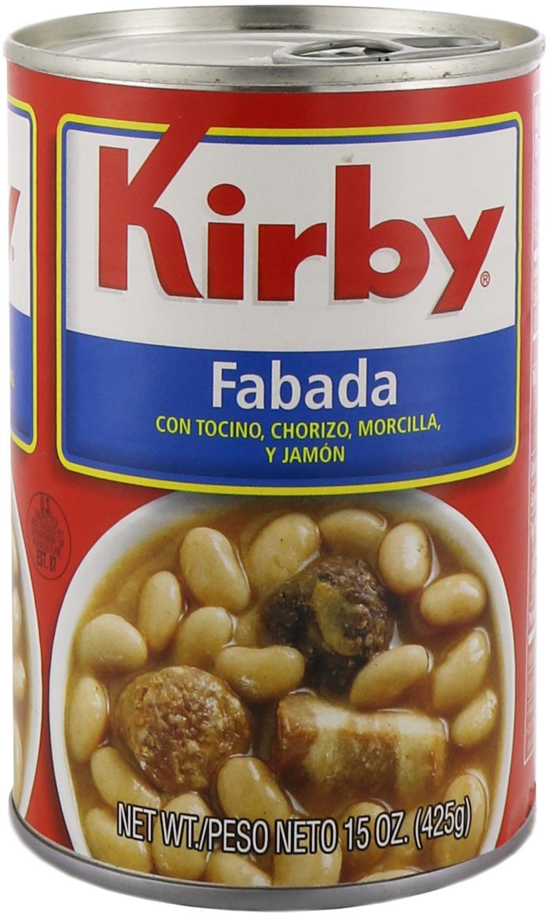 slide 1 of 1, Kirby Fabada Beans With Bacon, 15 oz