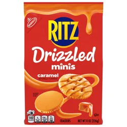 Ritz Drizzled Minis Caramel Crackers - 8 oz