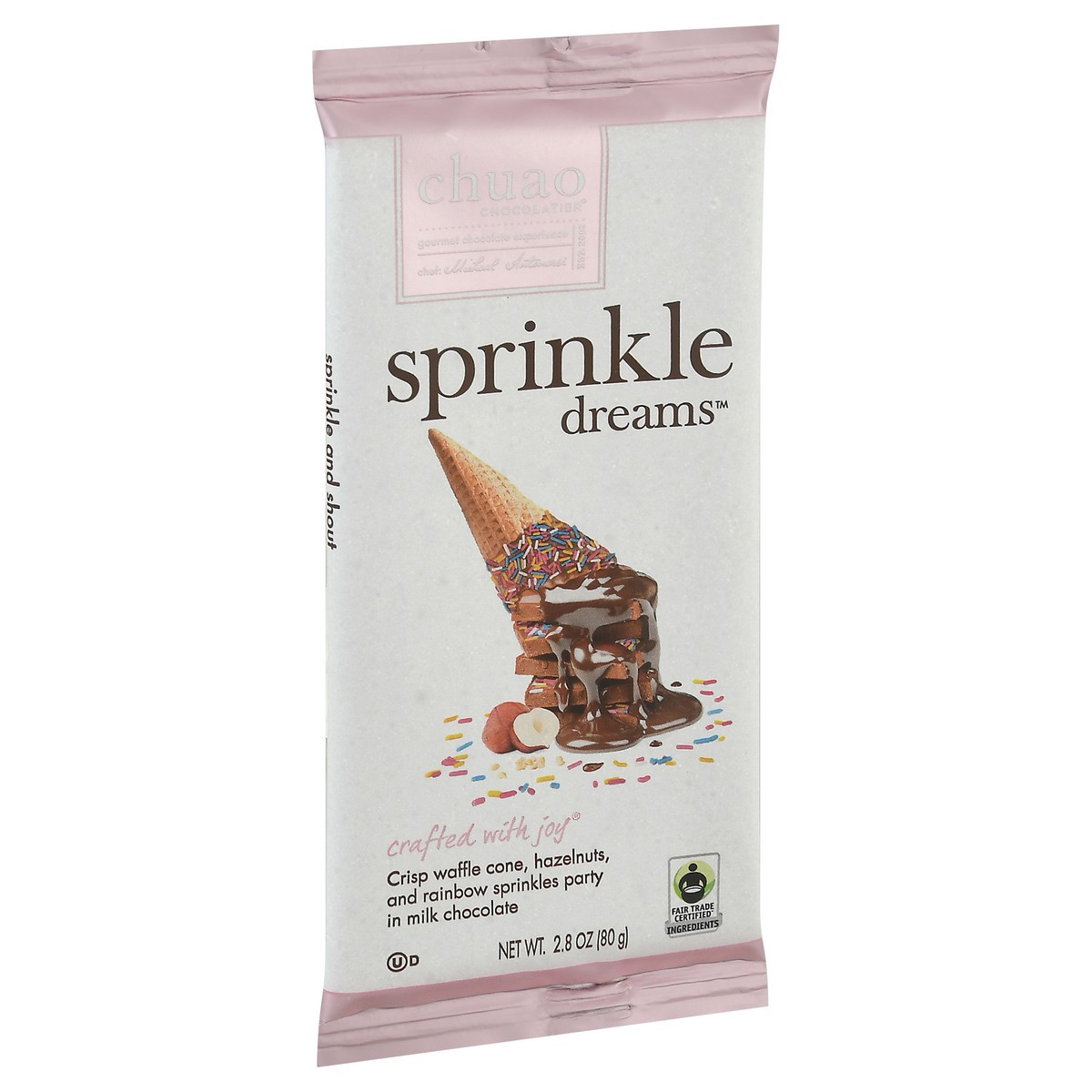 slide 7 of 9, Chuao Chocolatier Sprinkle Dreams Milk Chocolate Bar, 2.8 oz