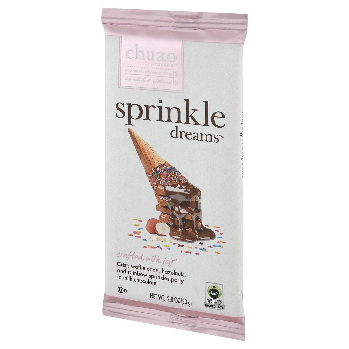 slide 8 of 9, Chuao Chocolatier Sprinkle Dreams Milk Chocolate Bar, 2.8 oz