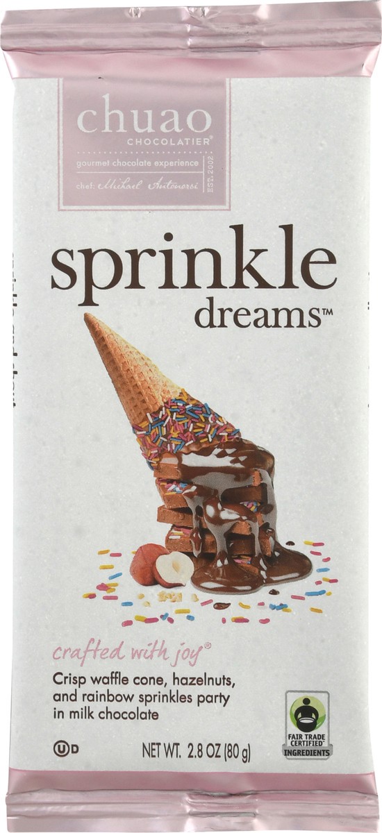 slide 2 of 9, Chuao Chocolatier Sprinkle Dreams Milk Chocolate Bar, 2.8 oz