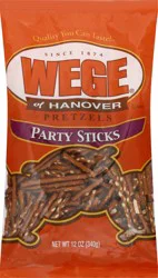 Wege of Hanover Party Sticks Pretzels 12 oz