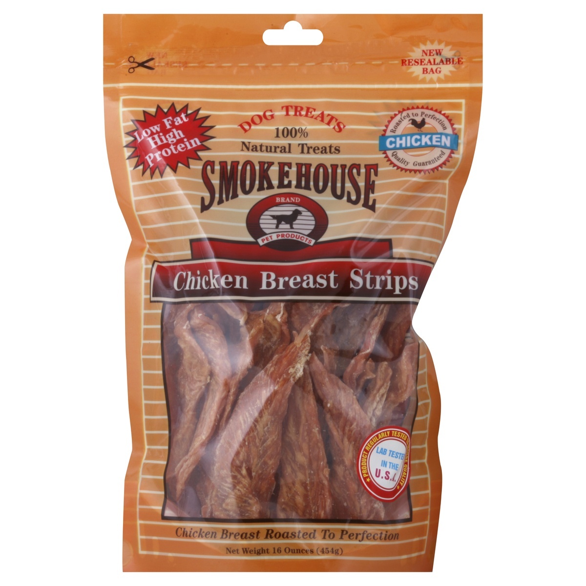 slide 1 of 3, Smokehouse Chicken Breast Strips Dog Treats 16 oz, 16 oz