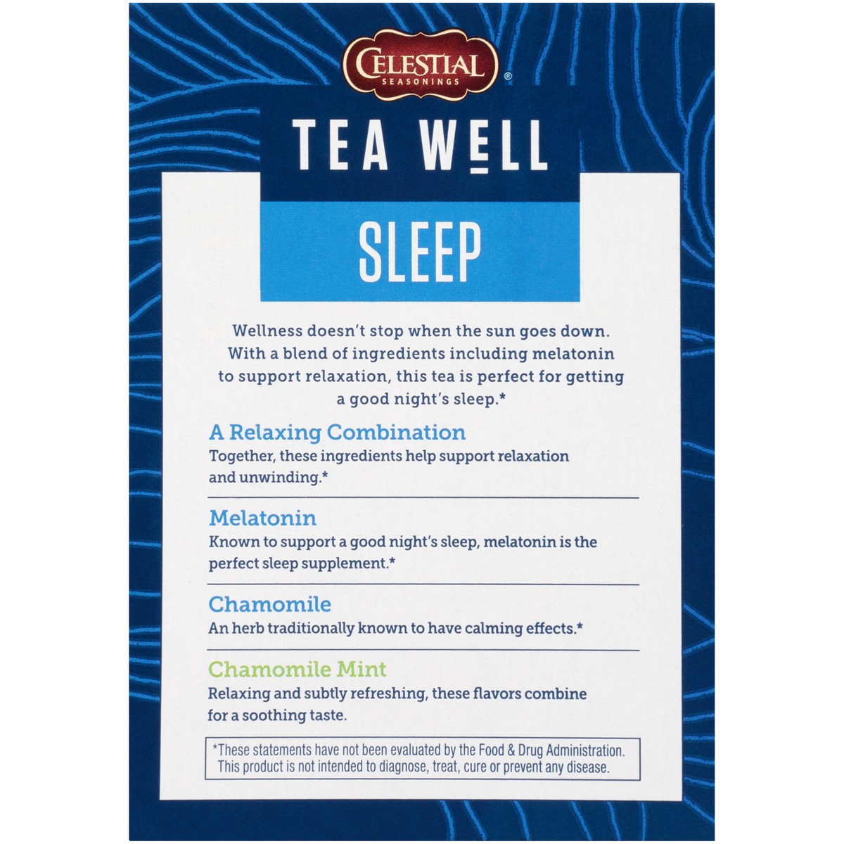 slide 5 of 7, Celestial Seasonings Chamomile Mint Tea Well Sleep - 12 ct, 12 ct