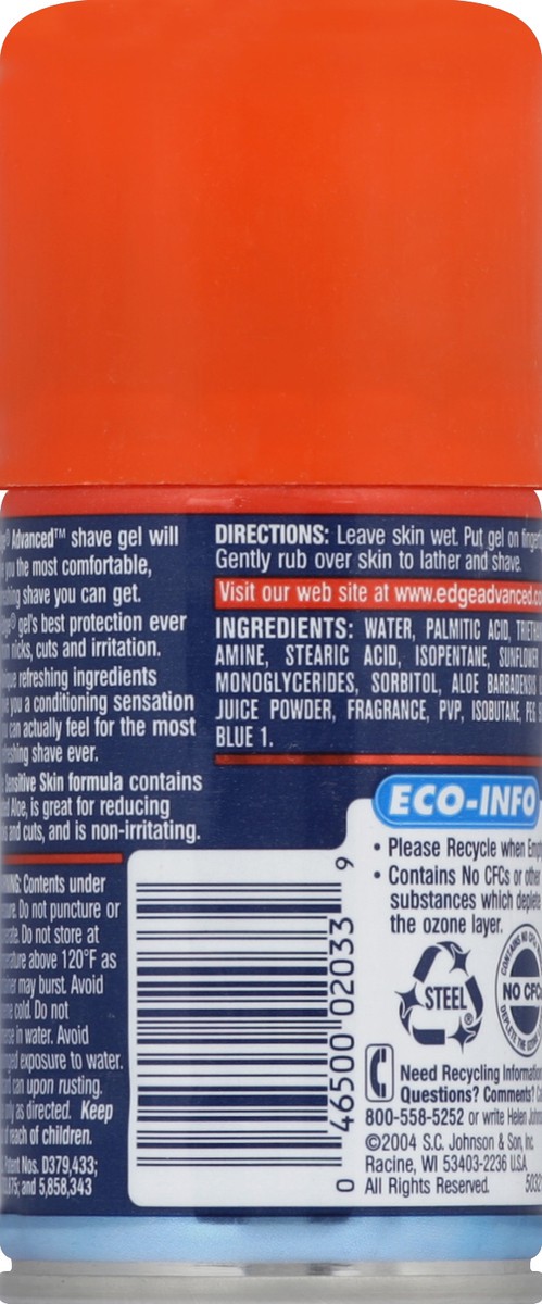 slide 3 of 3, Edge Sensitive Trial Size Shave Gel, 2.75 oz