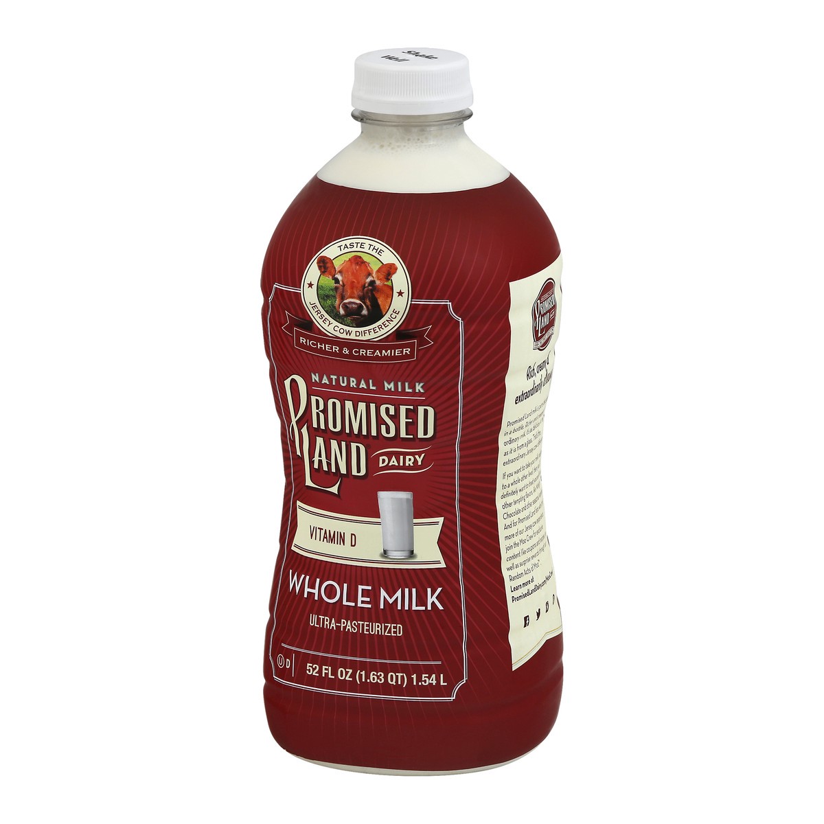 slide 2 of 13, Promised Land Dairy Promised Land Vitamin D Ultra Pateurized Whole Milk, 52 fl oz