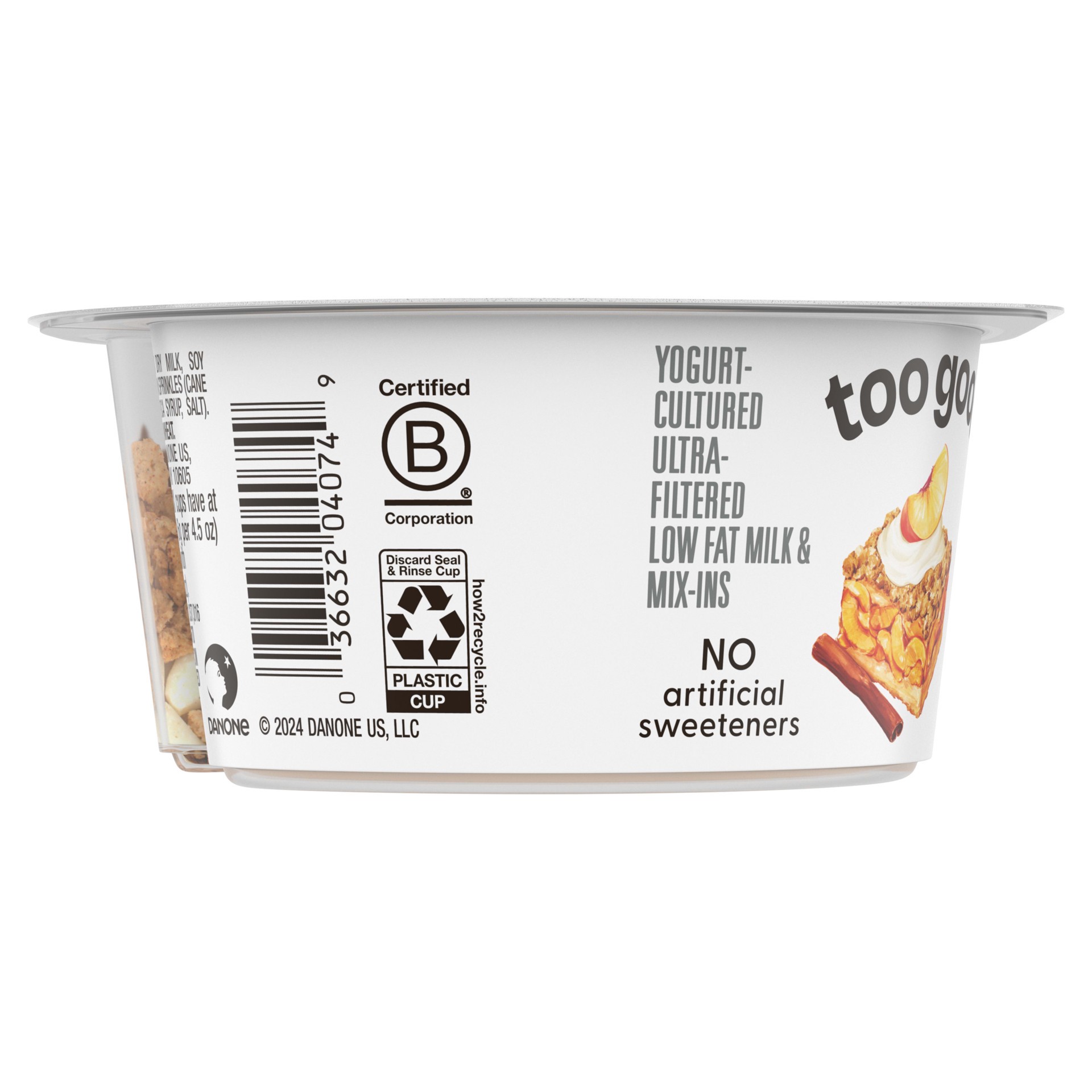 slide 4 of 5, Two Good Peach Cinnamon Yogurt - 4.5 oz, 4.5 oz