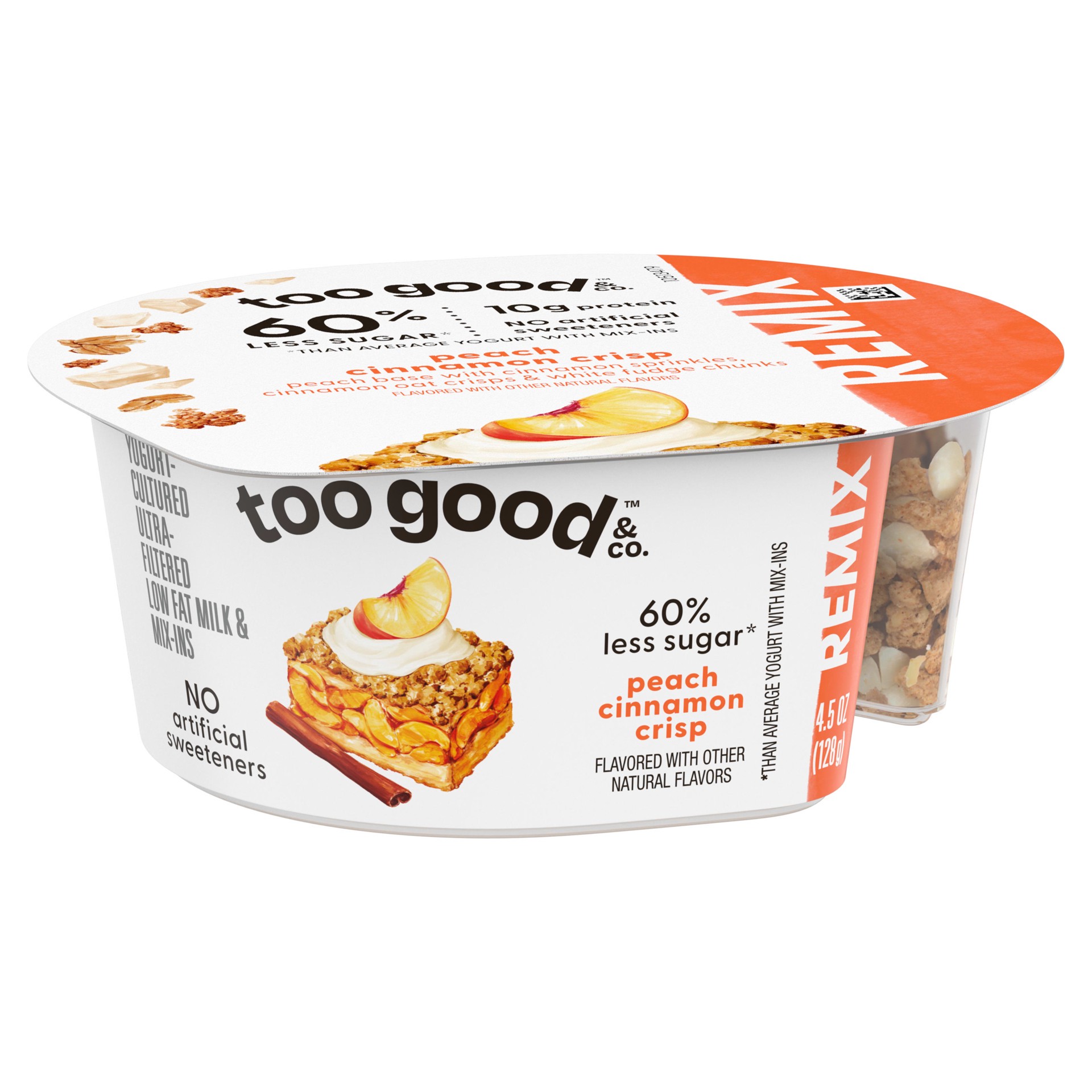 slide 3 of 5, Two Good Peach Cinnamon Yogurt - 4.5 oz, 4.5 oz