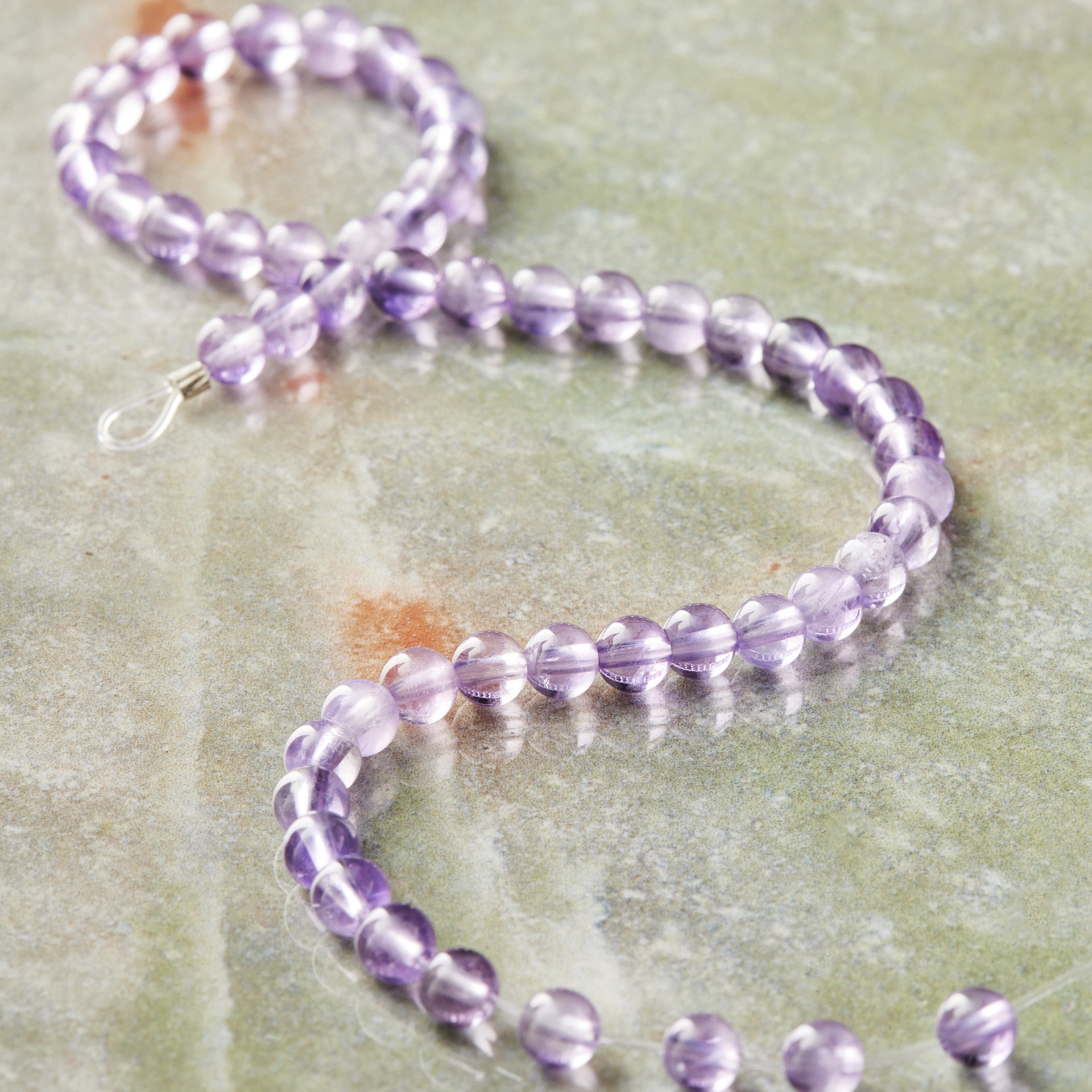 slide 2 of 3, Purple Amethyst Round Beads, 4mm By Bead Landing, 4 mm