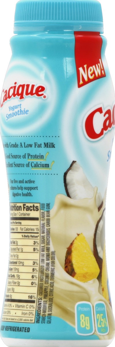 slide 2 of 4, Cacique Pina Colada Yogurt Drink, 7 fl oz