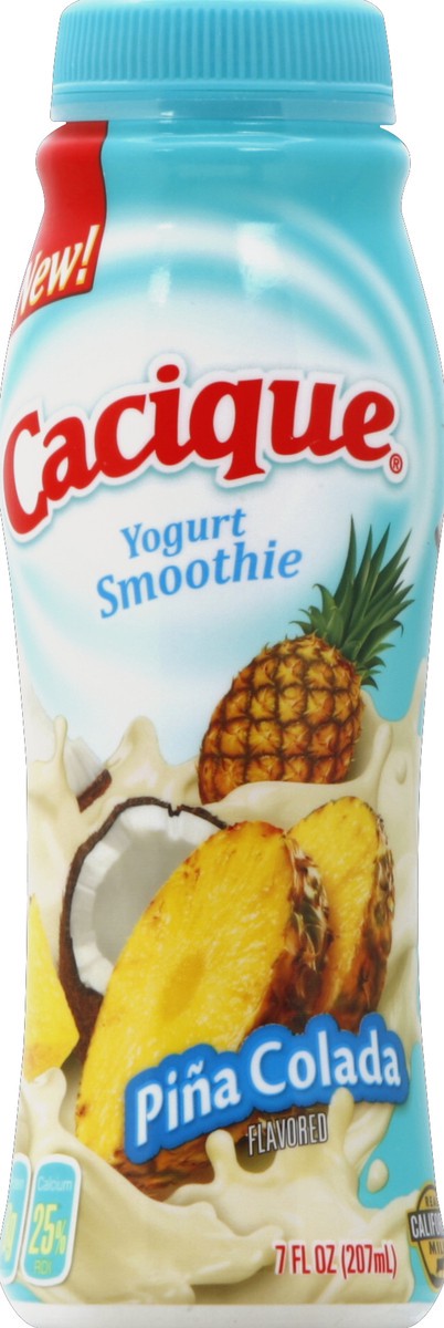 slide 1 of 4, Cacique Pina Colada Yogurt Drink, 7 fl oz