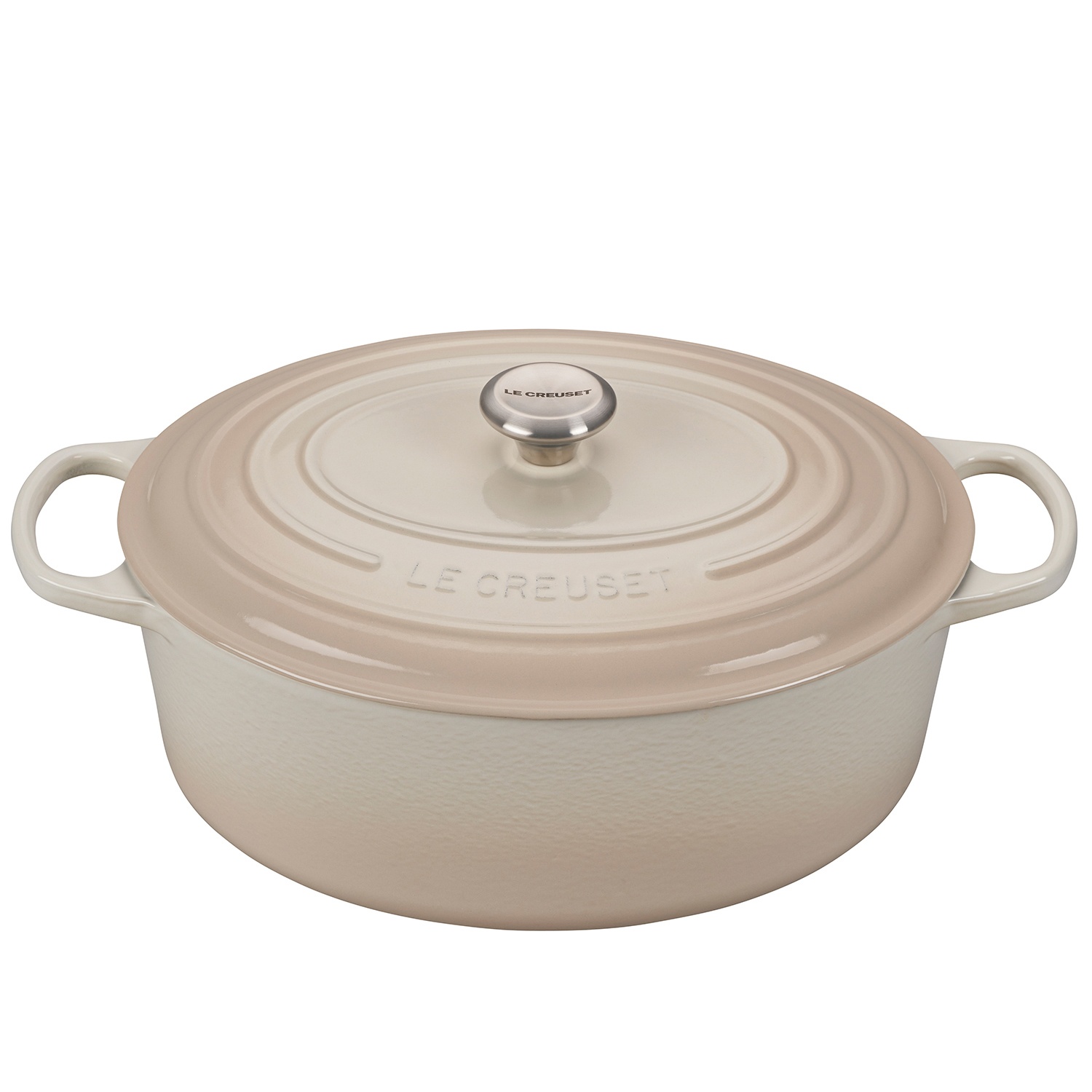 slide 1 of 1, Le Creuset Signature Oval Dutch Oven - Cherry, 9.5 qt