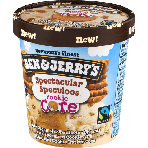 slide 3 of 8, Ben & Jerry's Spectacular Speculoos Cookie Core Ice Cream, 1 pint