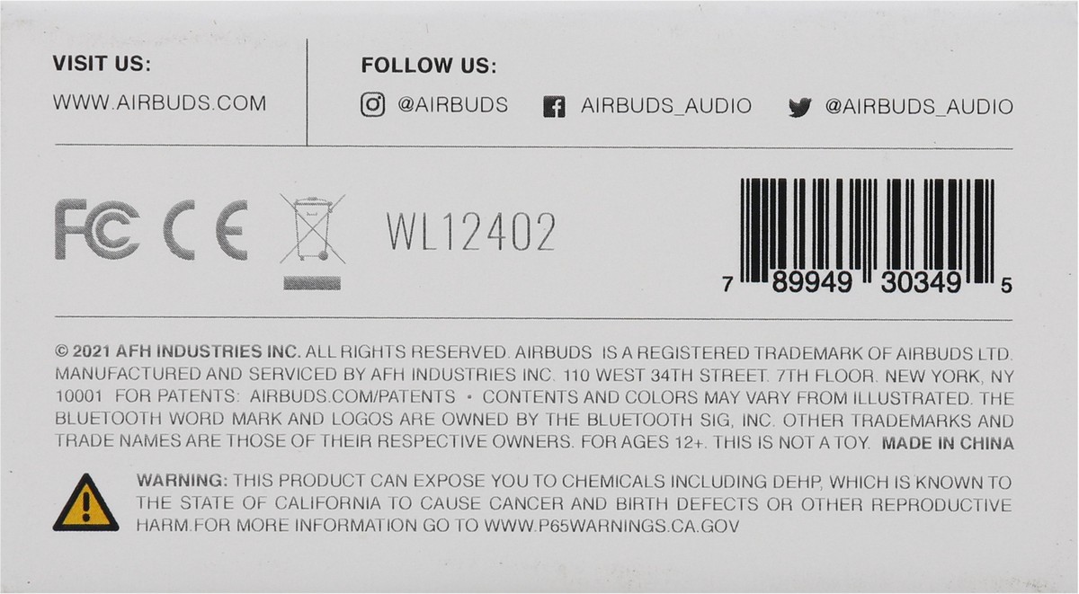 slide 5 of 9, Airbuds AirSport True Wireless Athletic Earbuds 1 ea Box, 1 ct
