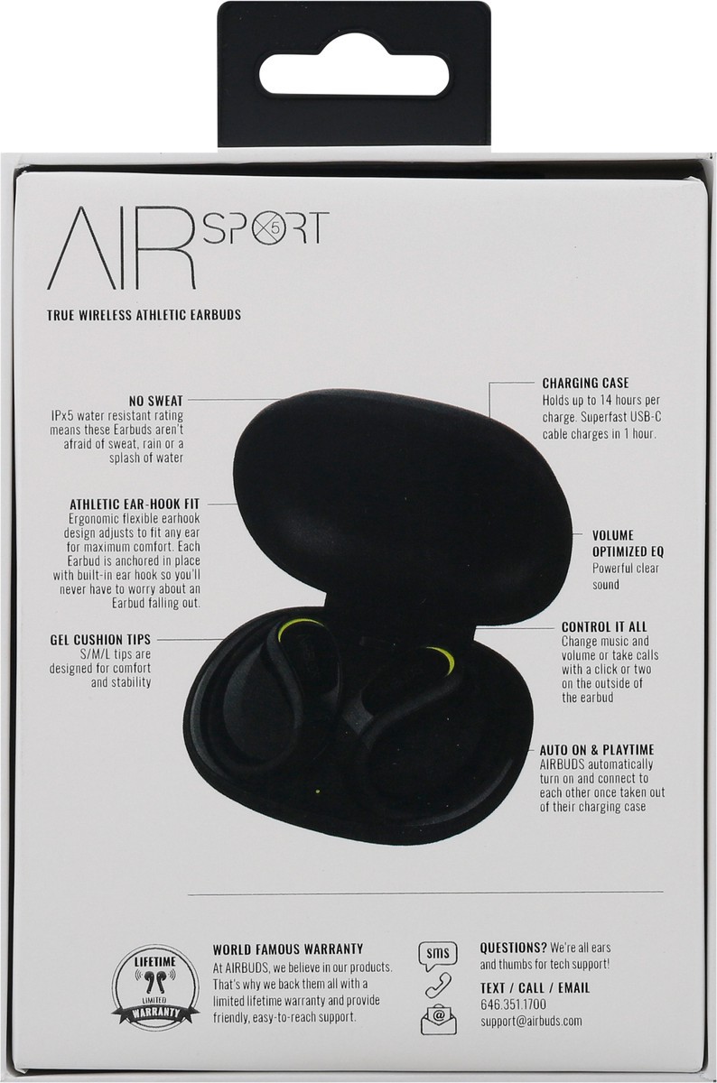 slide 2 of 9, Airbuds AirSport True Wireless Athletic Earbuds 1 ea Box, 1 ct