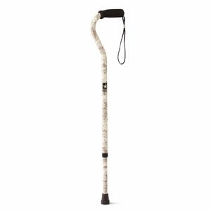 slide 1 of 1, Medline Industries Medline Offset Handle Army Camo Cane, 1 ct