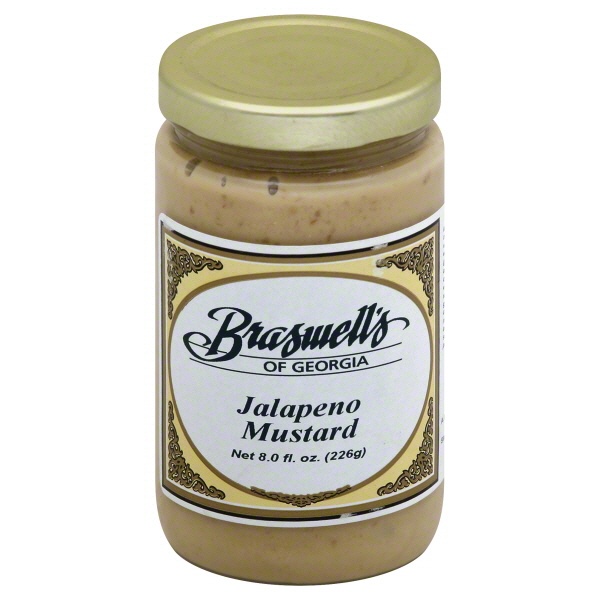 slide 1 of 1, Braswell's Jalapeno Mustard, 8 Oz., 1 ct