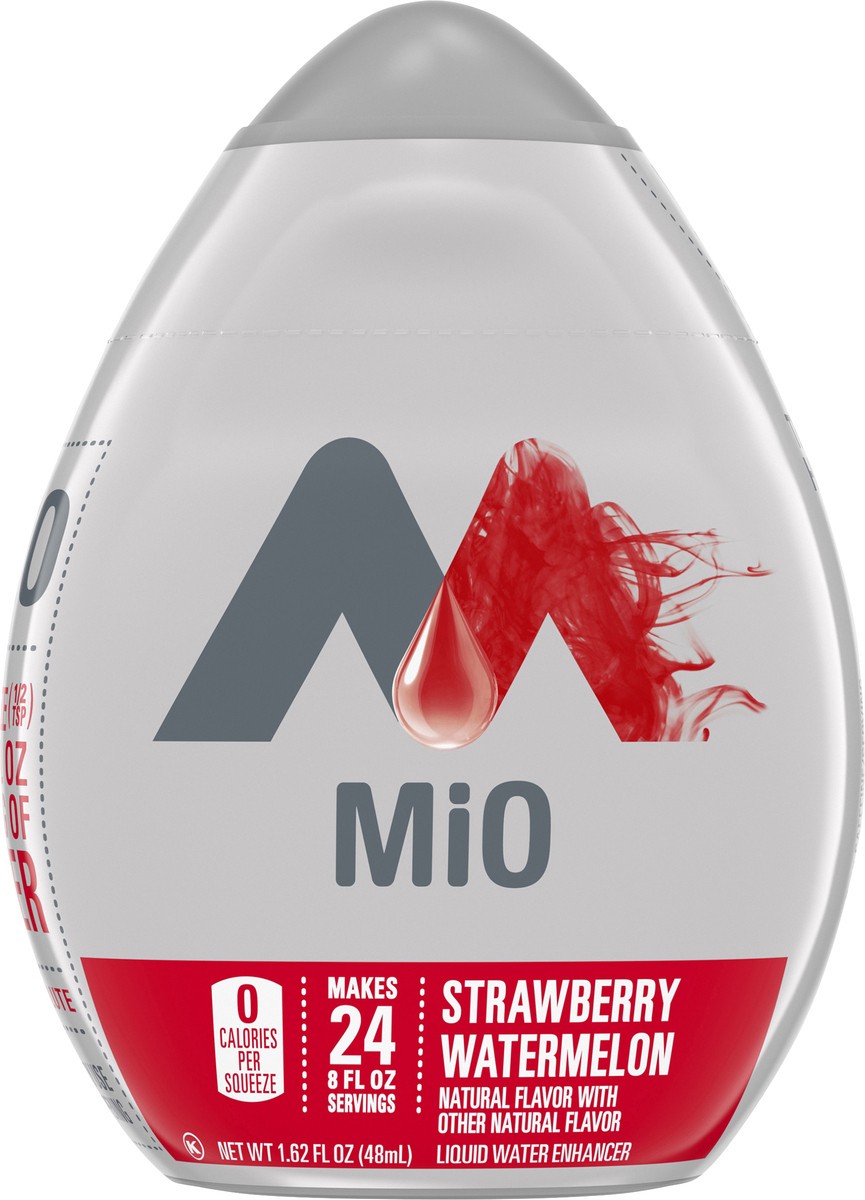 slide 9 of 14, mio Strawberry Watermelon Flavored with other natural flavor Liquid Water Enhancer, 1.62 fl oz Bottle, 1.62 fl oz