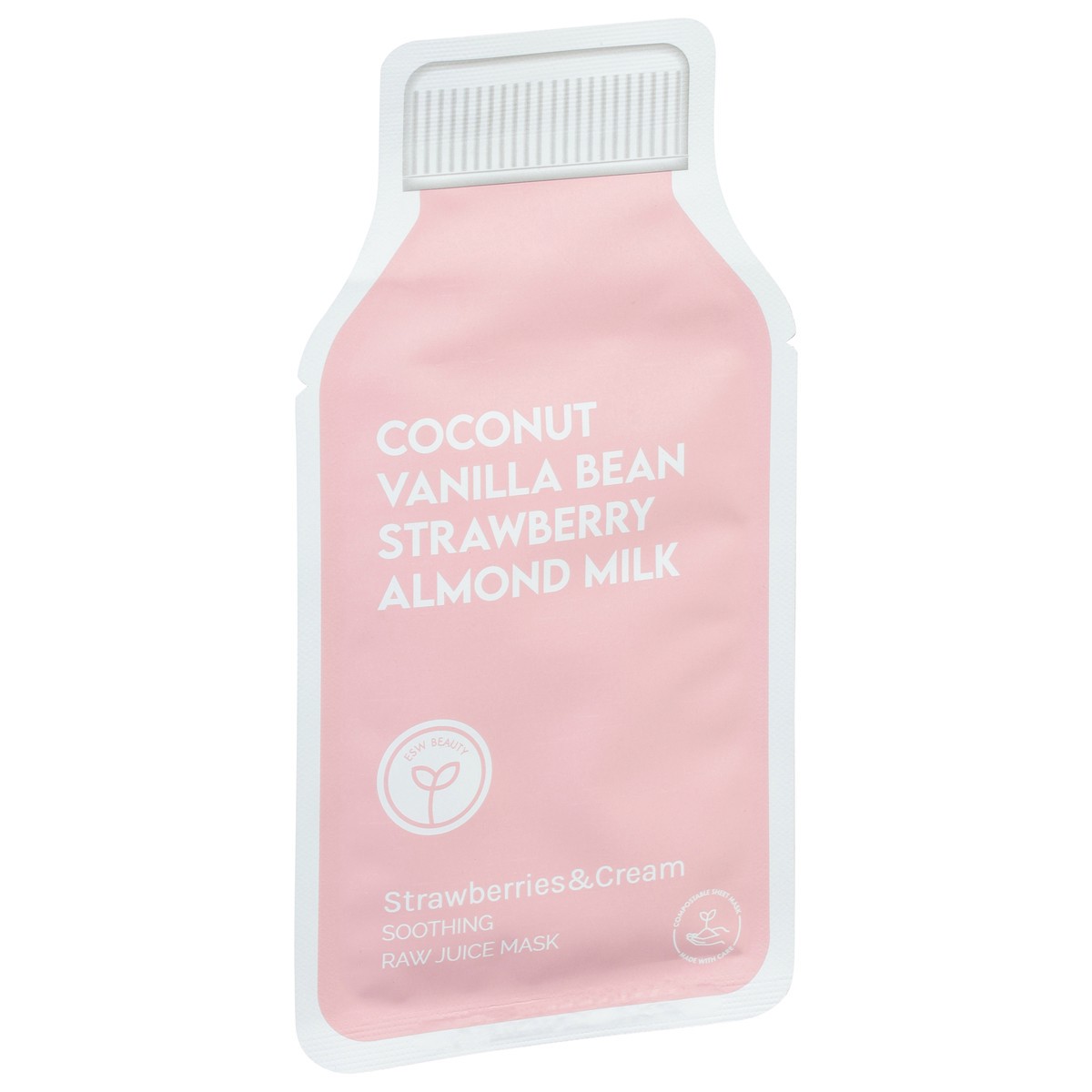 slide 3 of 10, ESW Beauty Strawberries & Cream Soothing Raw Juice Mask 1 0.85 fl oz, 1 ct