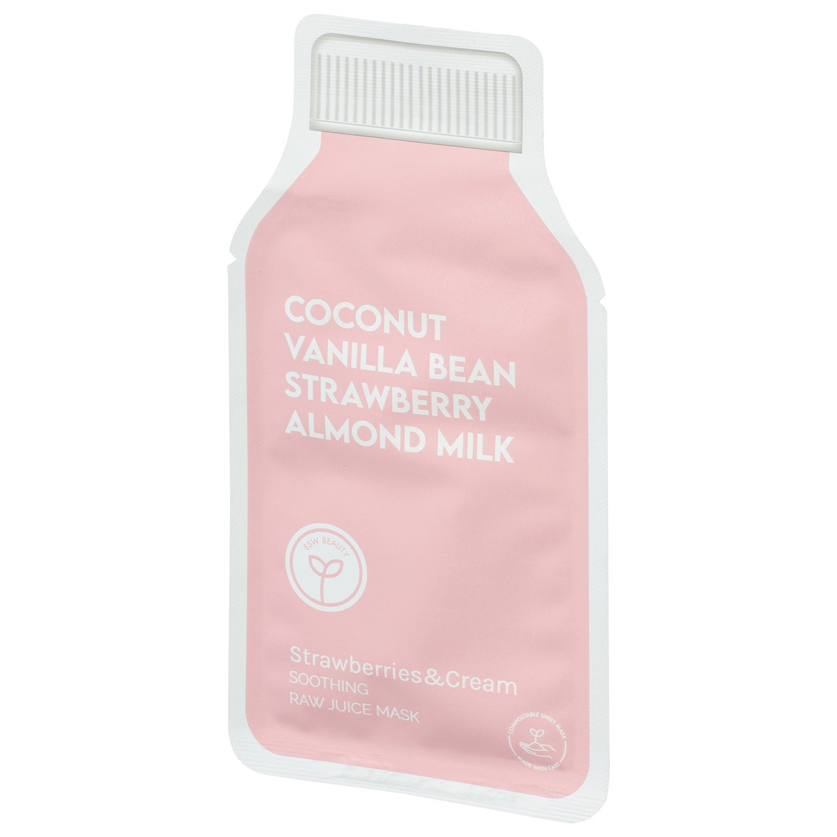slide 8 of 10, ESW Beauty Strawberries & Cream Soothing Raw Juice Mask 1 0.85 fl oz, 1 ct