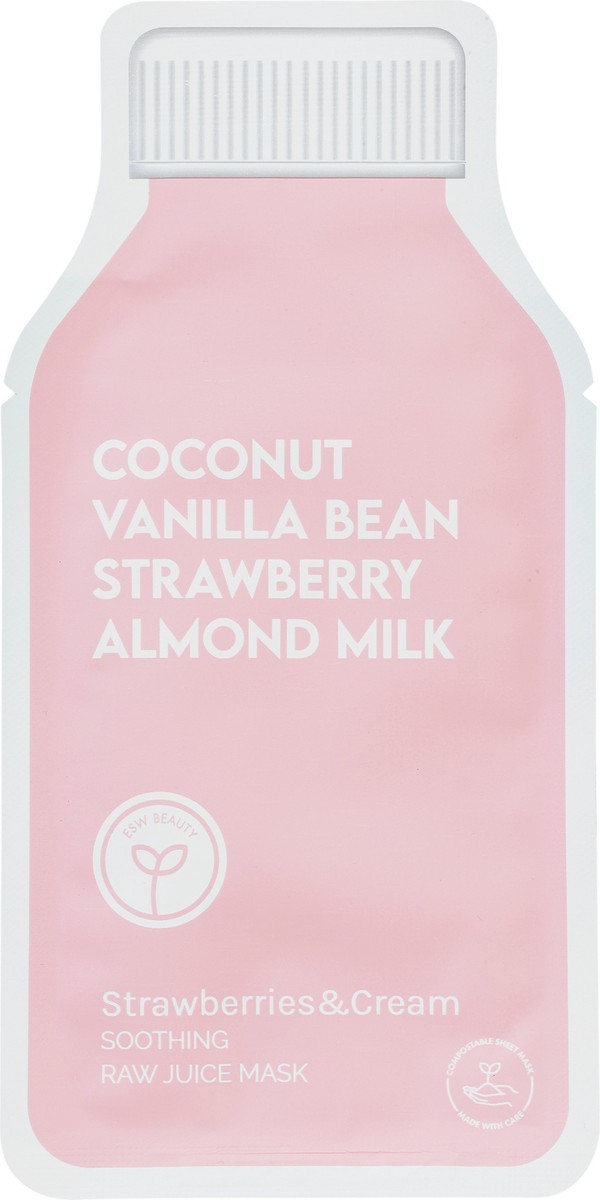 slide 9 of 10, ESW Beauty Strawberries & Cream Soothing Raw Juice Mask 1 0.85 fl oz, 1 ct