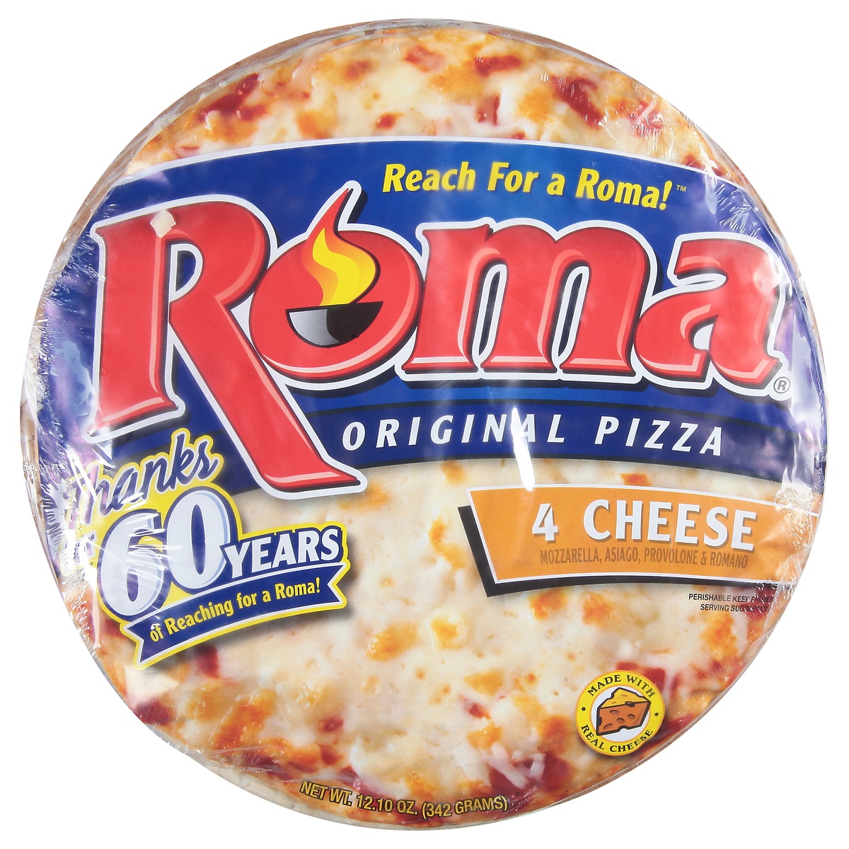 slide 1 of 1, Roma Original Four Cheese Pizza, 12.1 oz